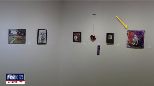 Aranka’s Painting Appears in FOX 13 Tampa Bay News Coverage