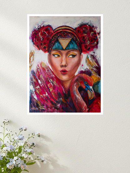 A Song in Pink and Gold - Fine Art Print