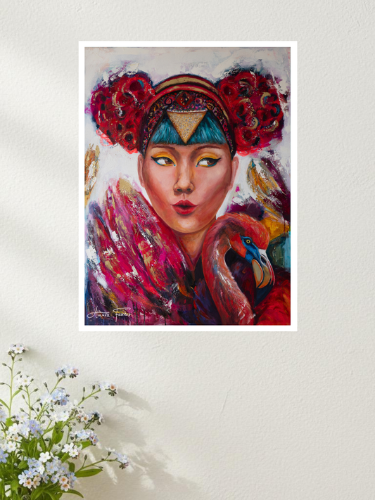 A Song in Pink and Gold - Fine Art Print